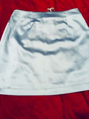 Zemeta Silky Mini Skirt in Lavender Sz M A429